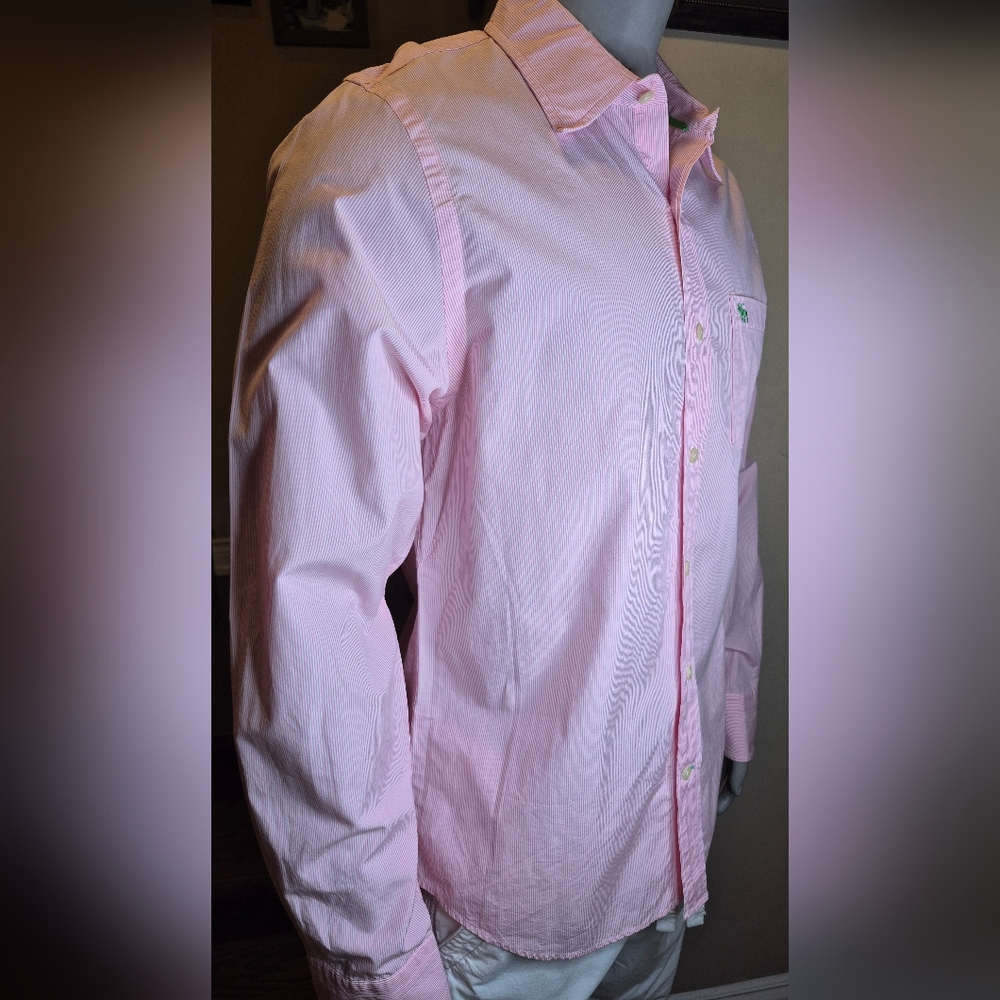 Abercrombie & Fitch Pink Dress Button Down Shirt - Picture 10 of 15
